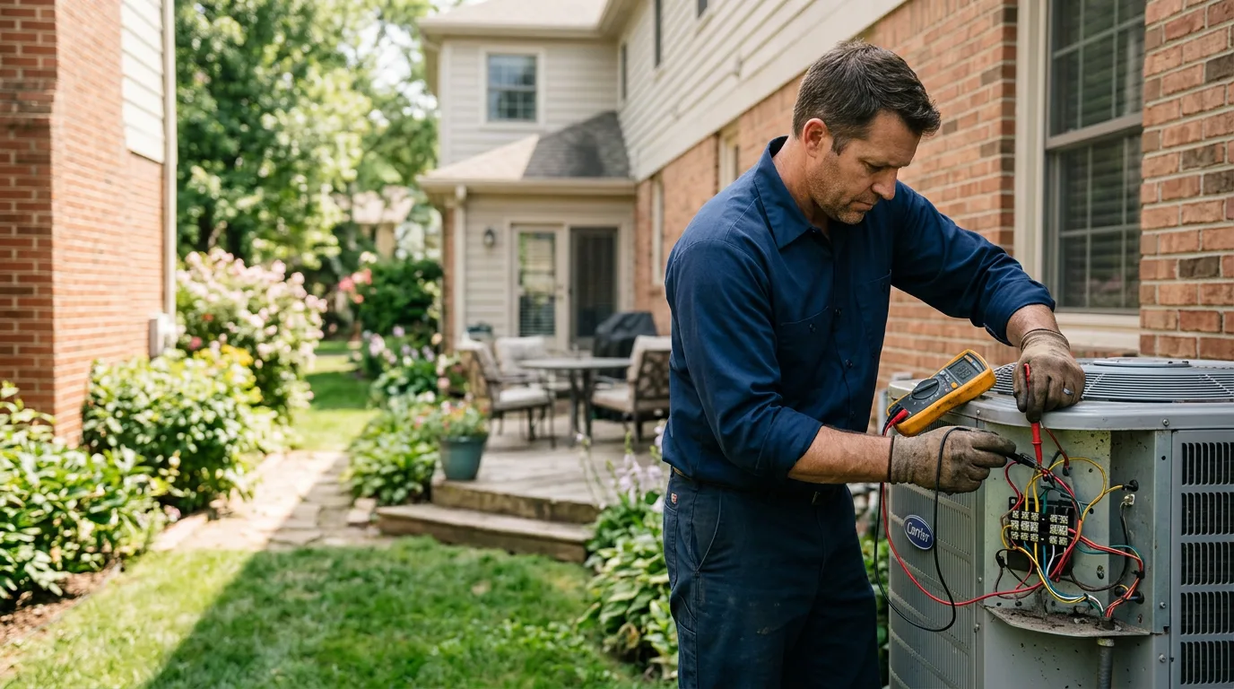 HVAC technician working near Miamiville, OH